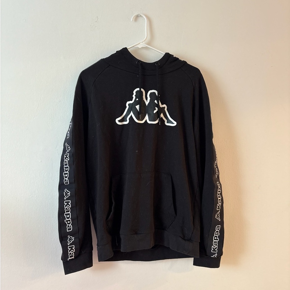 Kappa Black and White Logo Hoodie